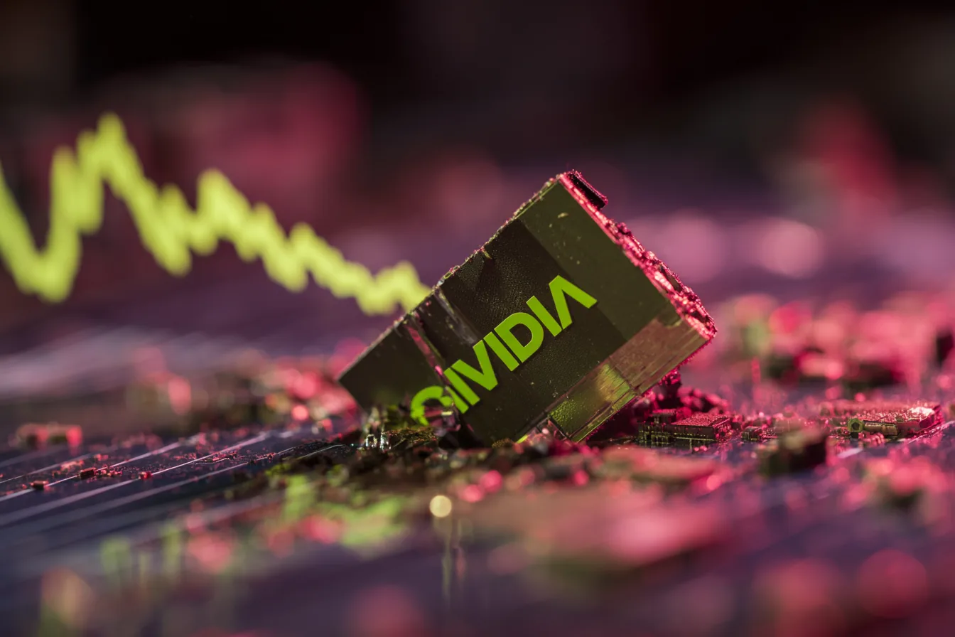 Ilustración del ensayo «La caída de NVIDIA» de David Rivera